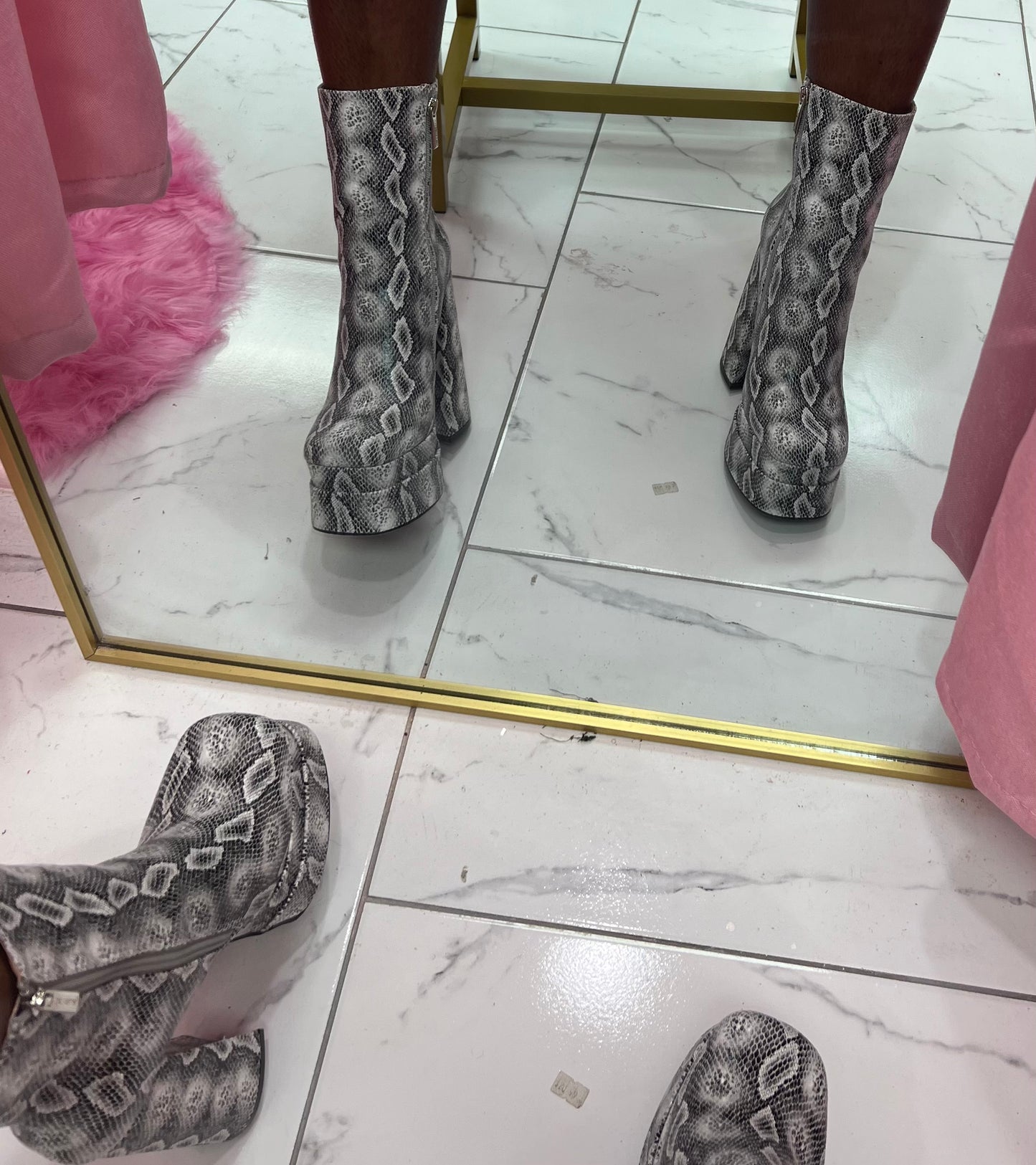 Snake Skin Boots