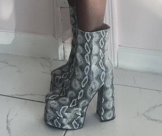 Snake Skin Boots